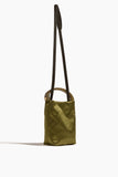 Dries Van Noten Micro Velvet Bag in Olive