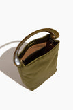 Dries Van Noten Micro Velvet Bag in Olive