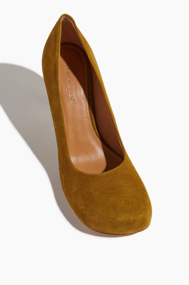 Dries Van Noten Pumps Suede Pump in Mustard Dries Van Noten Suede Pump in Mustard