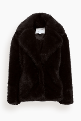 Terri Coat in Dark Fig