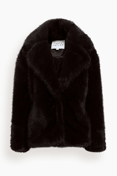 Terri Coat in Dark Fig
