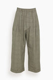 Drawstring Chino Pants in Black/Sand