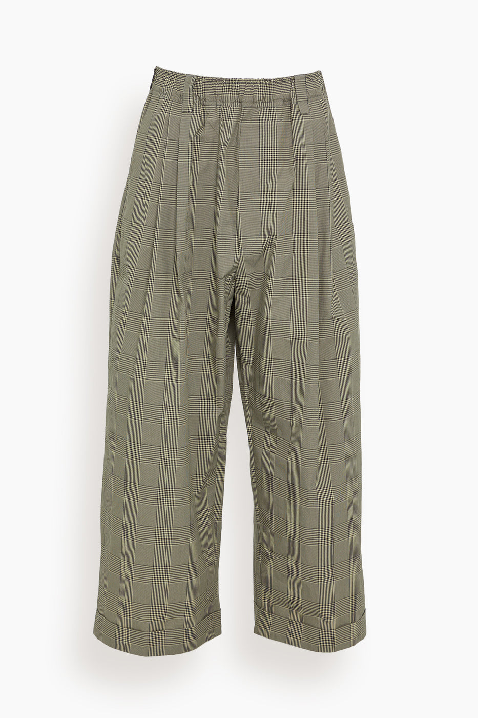 Drawstring Chino Pants in Black/Sand