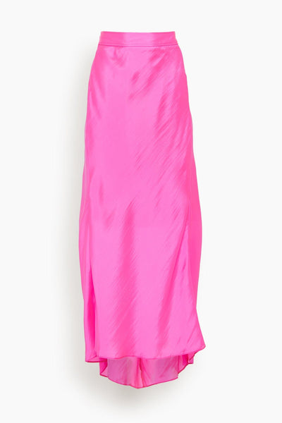 Contemporary Habotai Couture Skirt in Magenta