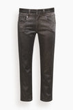 R13 Boy Straight Jeans in Char Brown Stretch