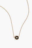 Stoned Fine Jewelry Black Onyx Mini Saucer Pendant in 18k Yellow Gold