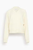 Loulou de Saison Anzor V-Neck Sweater in Ivory