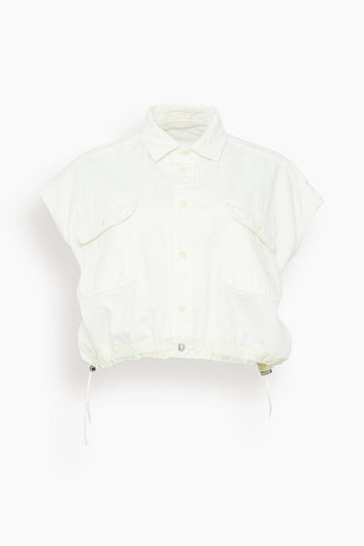 Denim Shirt in Off White