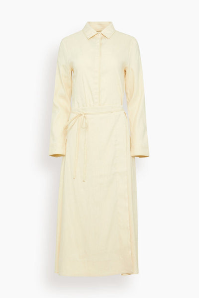 Lato Wrap Dress in Light Wheat