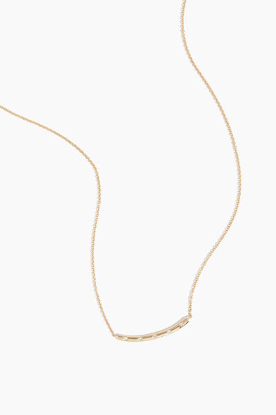 Sprinkle Bar Necklace in 14k Yellow Gold