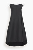 Marni Dresses Sleeveless Cotton Cady Dress in Black