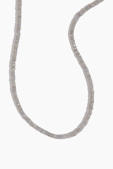 Theodosia Necklaces Heishi Necklace in Grey Moonstone
