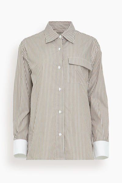 Haze Shirt in Dark Sand Stripe