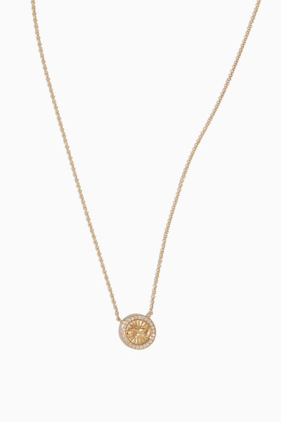Infinity Coin Necklace in 14k Yellow Gold
