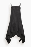 Sacai Chalk Stripe Dress in Black