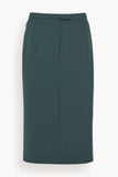 Dries Van Noten Sandora Skirt in Dark Green