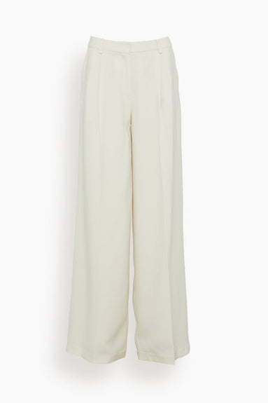 Simkhai Pants Sanaz Pleated Trouser in Natural White