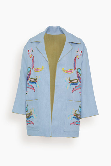 Fortela Jackets Flos Jacket in Sea Fortela Flos Jacket in Sea