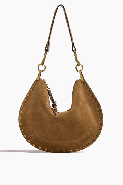 Oskan Soft Zip Crossbody Bag in Taupe
