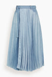 Sacai Denim Skirt in Light Blue