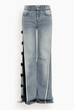 Hellessy Dan Jeans in Medium Wash/Black