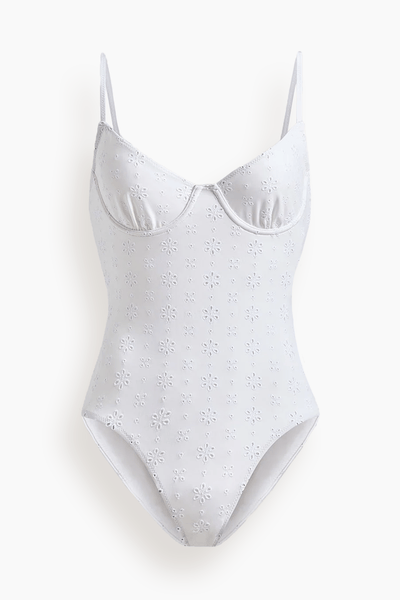 The Taylor Swimsuit in Optic White