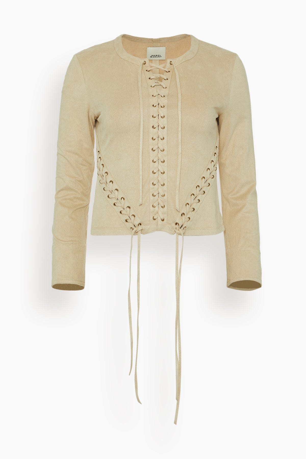 Isabel Marant Tops Seatle Long Sleeve Top in Ecru Seatle Long Sleeve Top in Ecru