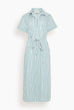 WE-AR4 Darla Dress in Green Stripe