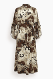 Alemais Otis Shirtdress in Chocolate