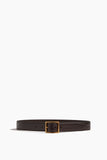 Nili Lotan Gabriele Belt in Espresso with Antique Gold Buckle