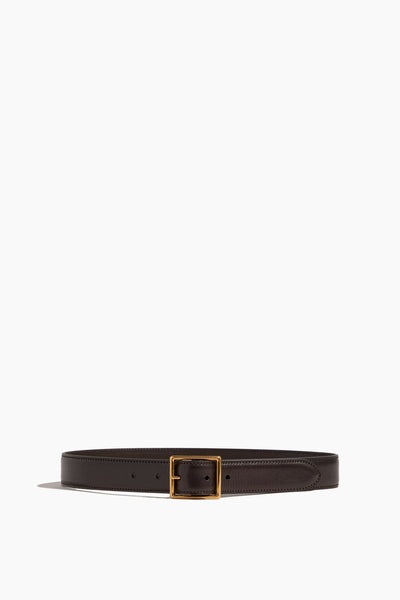 Gabriele Belt in Espresso with Antique Gold Buckle