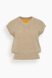 Guest In Residence Rib Vest in Taupe
