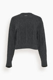 Samsoe Samsoe Sweaters Eliette Crew Neck Crop Sweater in Phantom
