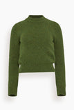 Dries Van Noten Texas Sweater in Dark Green