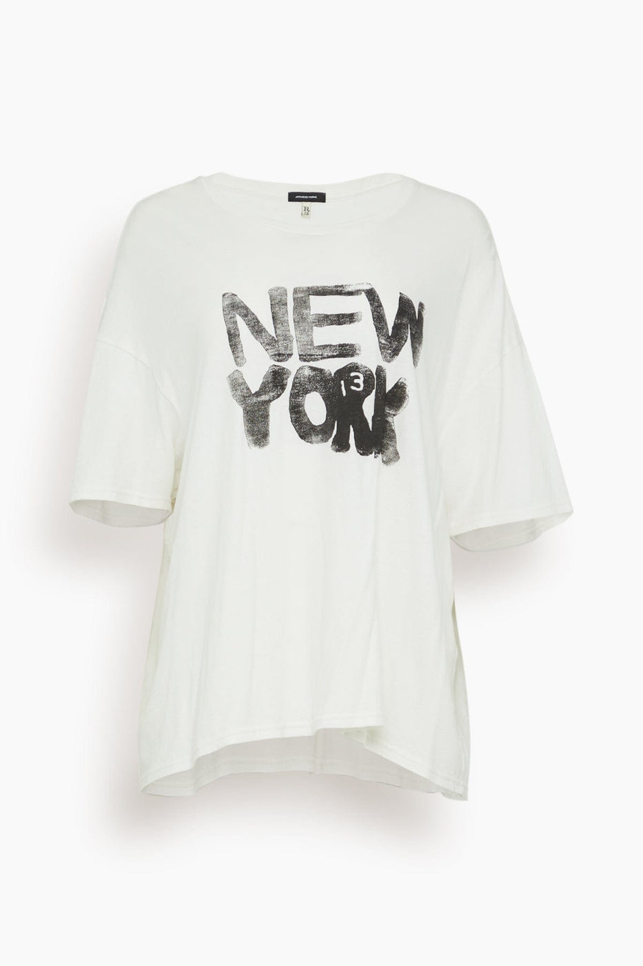 R13 Tops NY Relaxed T in Ecru R13 NY Relaxed T in Ecru