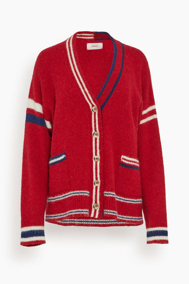 Xirena Sweaters Carey Sweater in Red Blue Carey Sweater in Red Blue