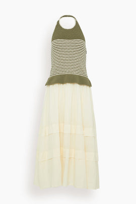 Miller Dress in Fern Multi/Ivory