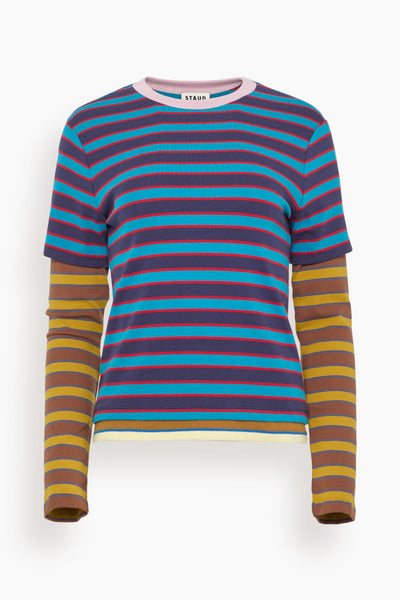 Dillon Tee in Potter Stripe Multi