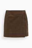 Apiece Apart Marta Mini Skirt in Carob