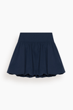 Simkhai Pippa Bubble Mini Skirt in Midnight