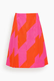 Dries Van Noten Sosy Skirt in Fuchsia
