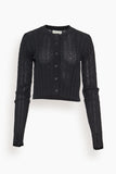 Loulou Studio Sweaters Adiro Cardigan in Black