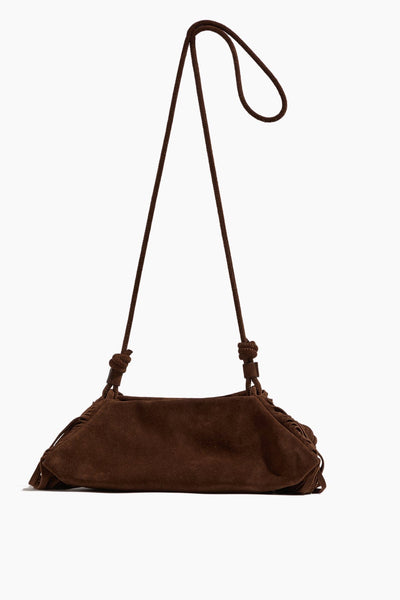 Origami Fringe Mini Bag in Chocolate