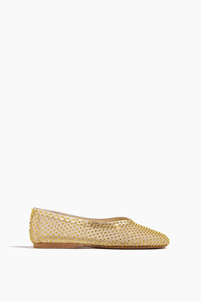 Strass Mesh Ballerina Shoes in Reflex