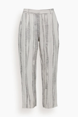 Raquel Allegra Pants Narobi Pant in Dirty White Black Print