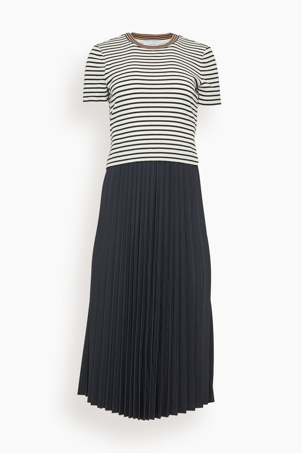 Tanya Taylor Casual Dresses Logan Dress in White/Black/Black Multi Tanya Taylor Logan Dress in White/Black/Black Multi