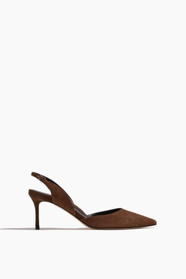 Classic Slingback Pump 70 in Chocolate