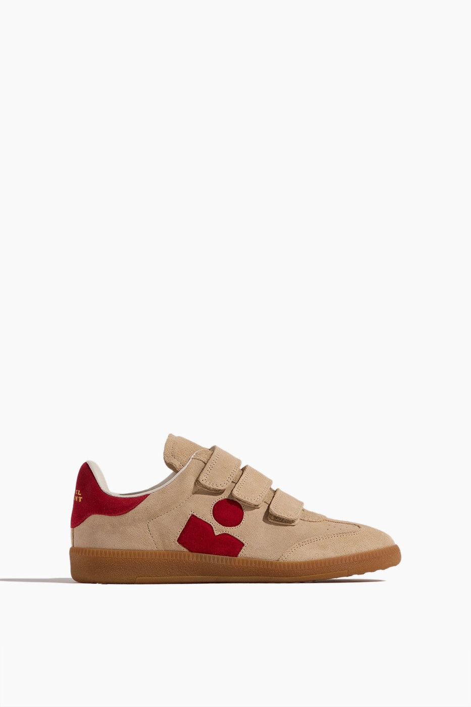 Isabel Marant Low Top Sneakers Beth Low Top Sneaker in Toffee/Red Isabel Marant Beth Low Top Sneaker in Toffee/Red