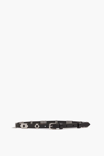 Odena Belt in Black/Silver