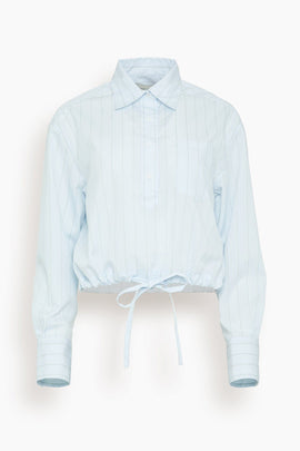 CC Shirt in Pale Blue Stripe